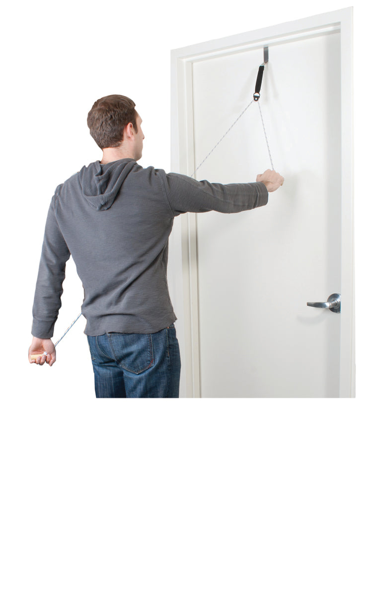 CanDo Overdoor Shoulder Pulley - Single Pulley with Door Bracket, 25-pack