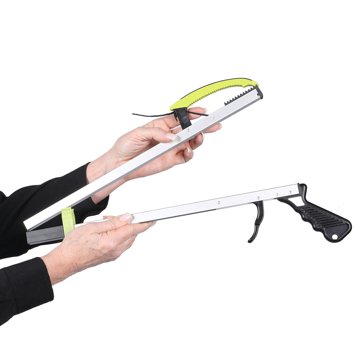 FabLife Reaching aid, pistol grip, open jaw, 32-1/2" folds to 16-1/2"