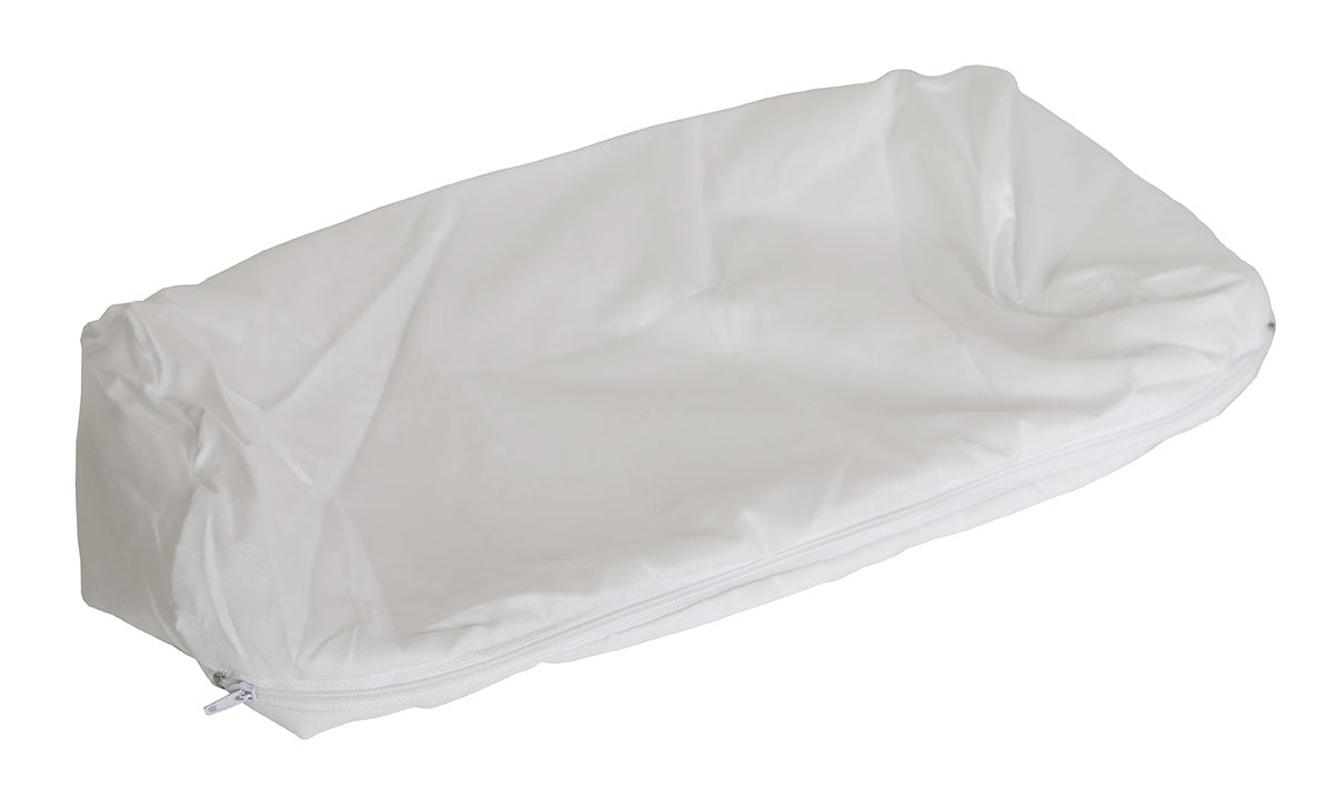 Roll Pillow - additional white zippered cover ONLY, 7" x 17"