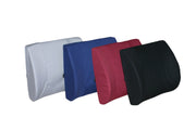Lumbar Support Pillow - foam, with removable cotton/poly cover, 18" x 13" - Specify Color