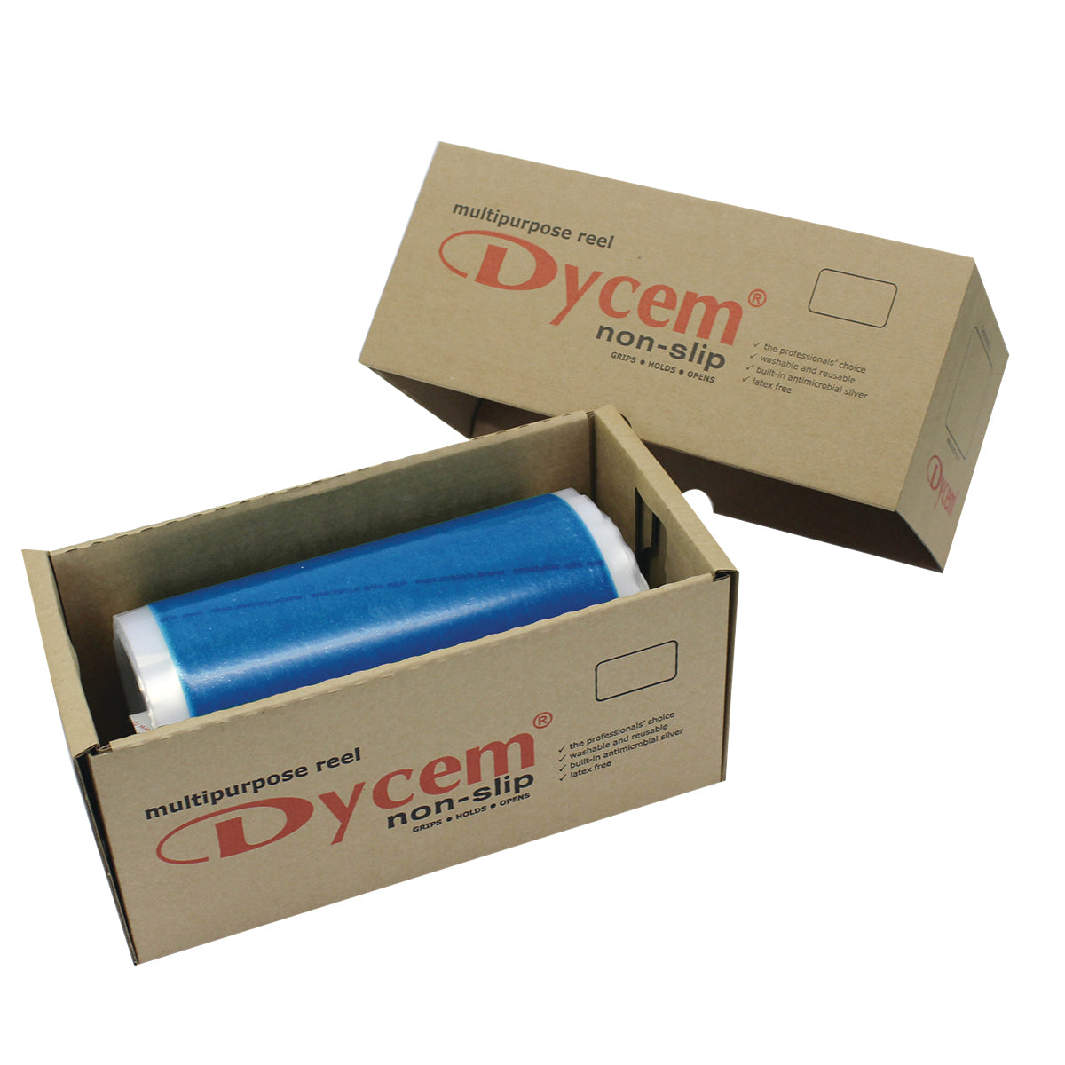 Dycem non-slip material, roll, 8"x16 yard, blue