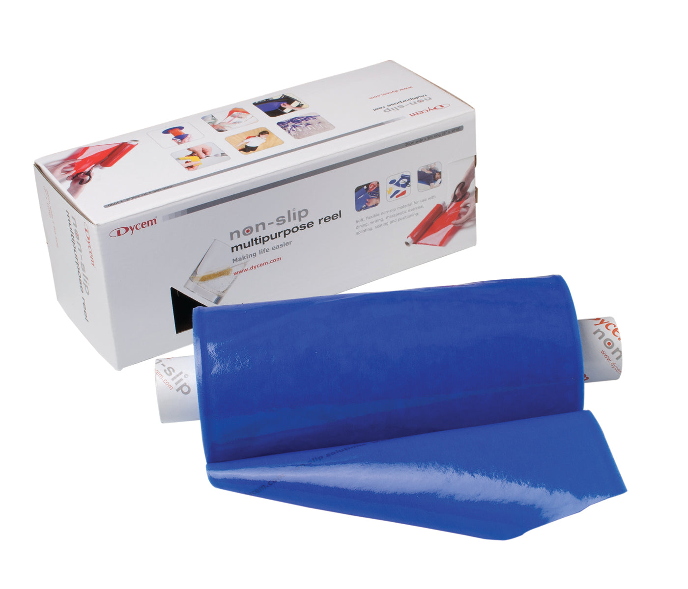 Dycem non-slip material, roll, 16"x10 yard, blue