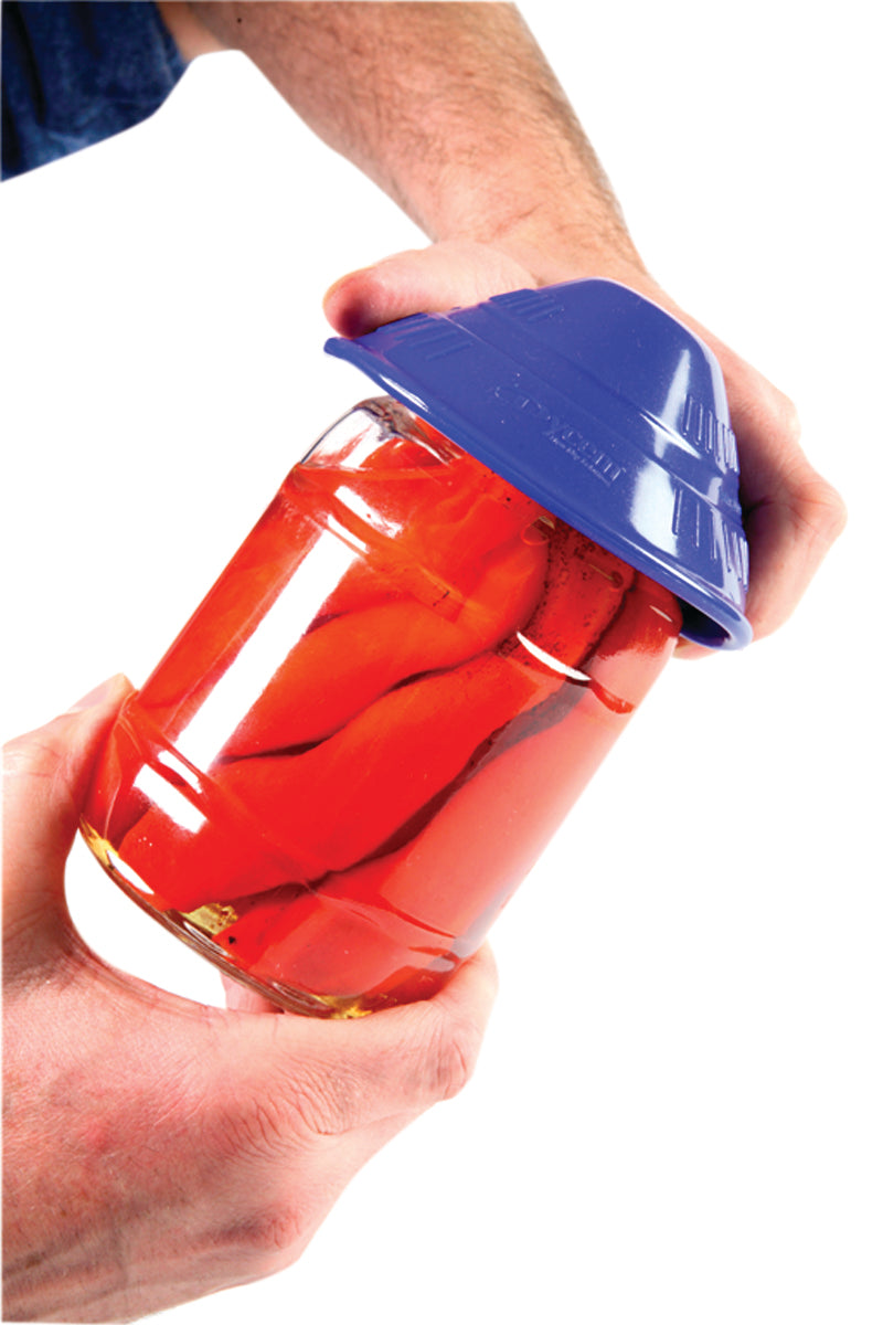 Dycem non-slip cone-shaped jar opener, 4-1/2" diameter, blue