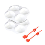 Obi Large Accessory Bundle (2 Plates, 1 Large Red Spoon, and 1 Red Spork)