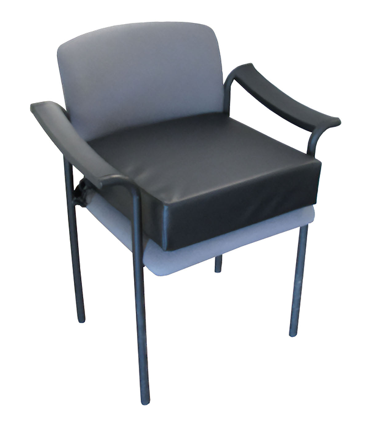 High elevating seat cushion, black