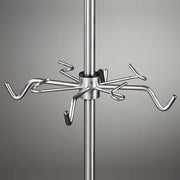 Clinton, IV Pole Accessory, 4 Ram's Horn Hooks, 4 Open Hooks