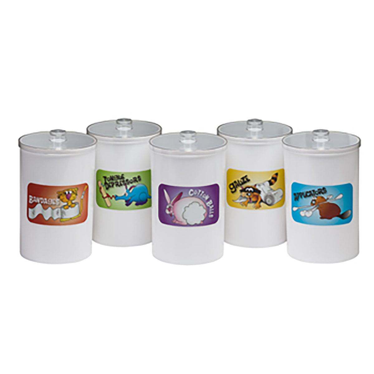 Clinton, Labeled Animal Pals, Opaque Plastic, Sundry Jars