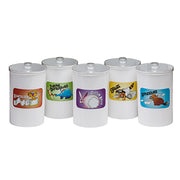 Clinton, Labeled Animal Pals, Opaque Plastic, Sundry Jars