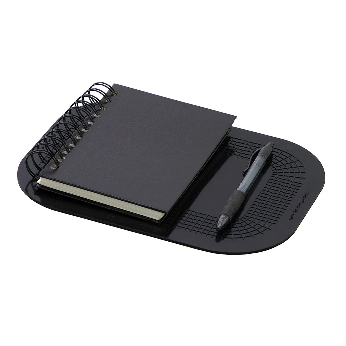 Stayput non-slip placemat, rectangular pad, 7.25'' x 10'', black