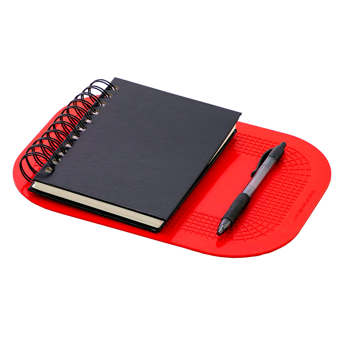 Stayput non-slip placemat, rectangular pad, 7.25'' x 10'', red