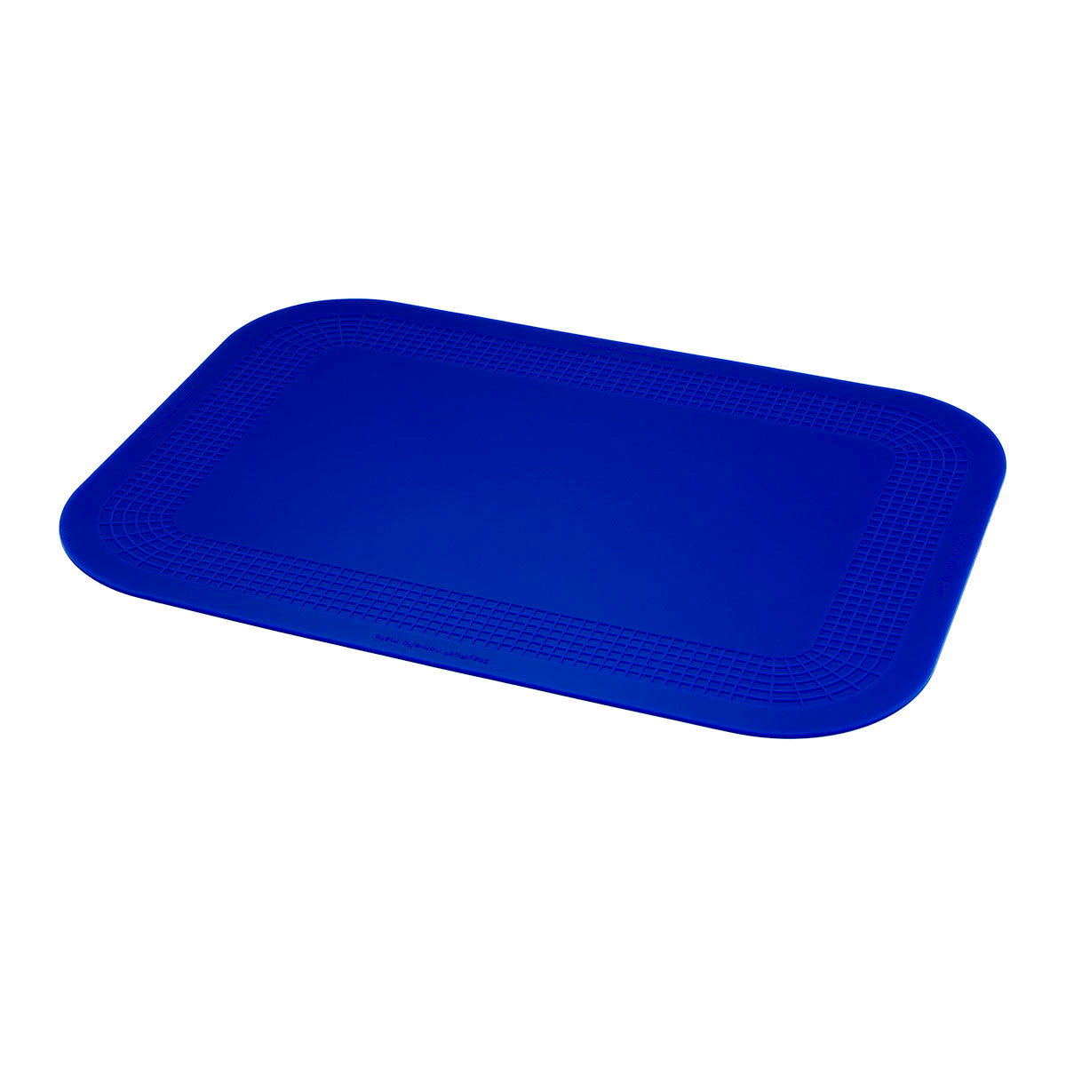 Stayput non-slip placemat, rectangular pad, 10'' x 14'', blue