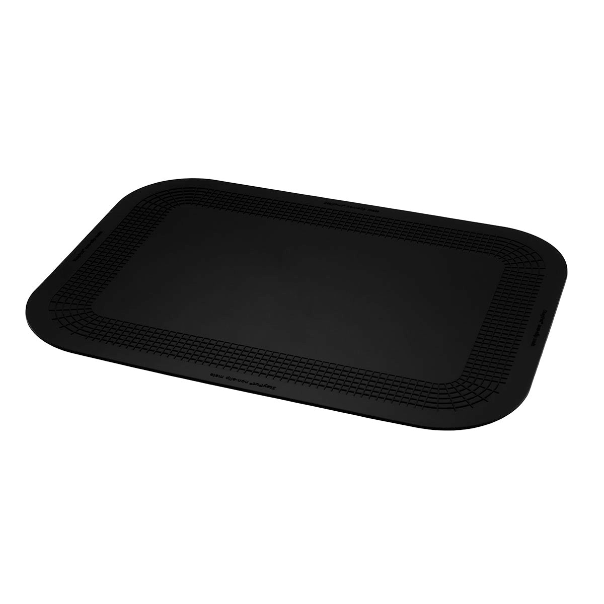 Stayput non-slip placemat, rectangular pad, 10'' x 14'', black