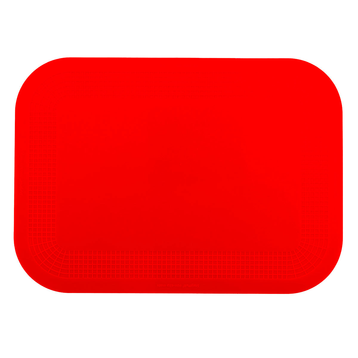 Stayput non-slip placemat, rectangular pad, 10'' x 14'', red