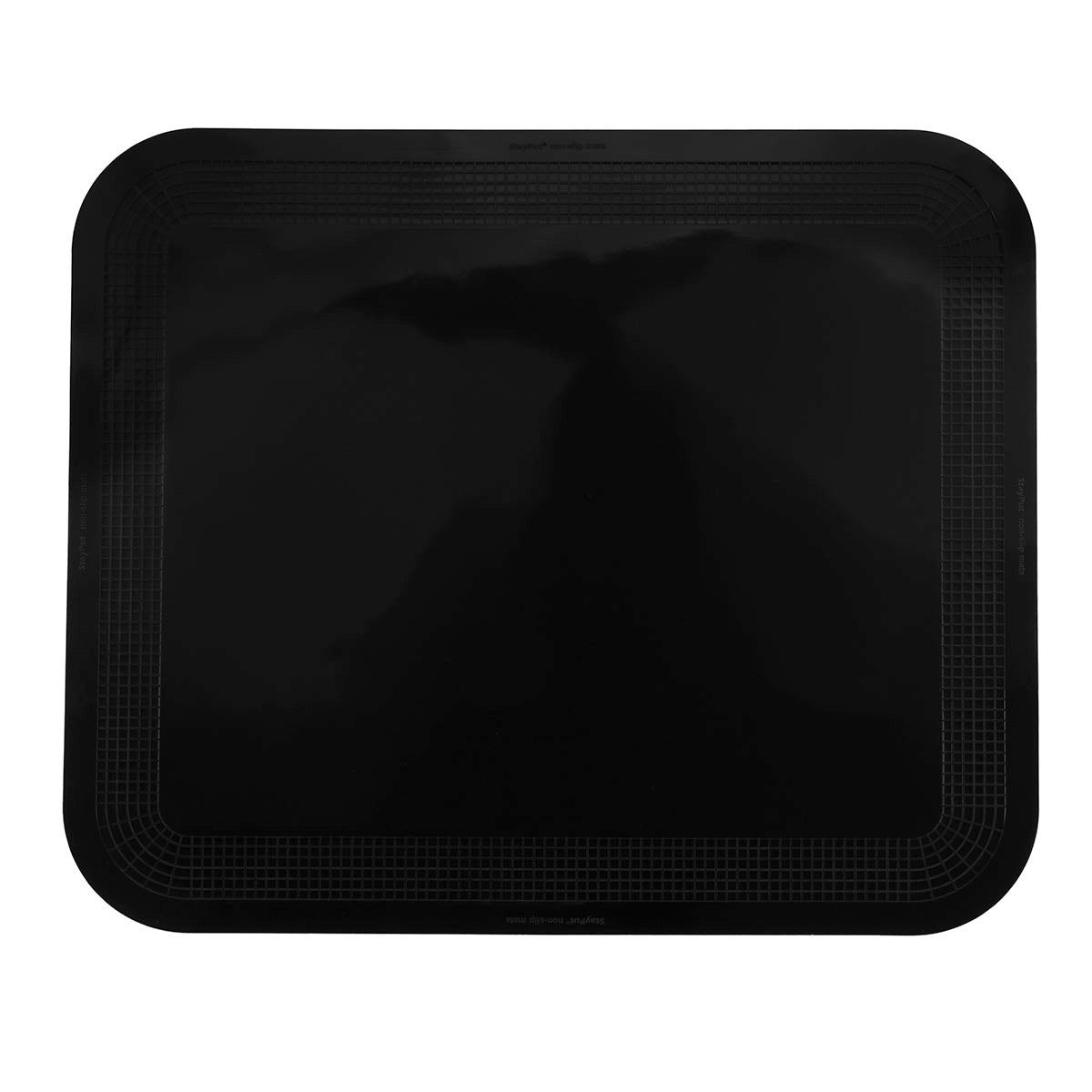 Stayput non-slip placemat, rectangular pad, 15'' x 18'', black