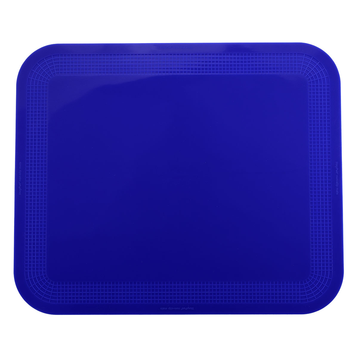Stayput non-slip placemat, rectangular pad, 15'' x 18'', blue