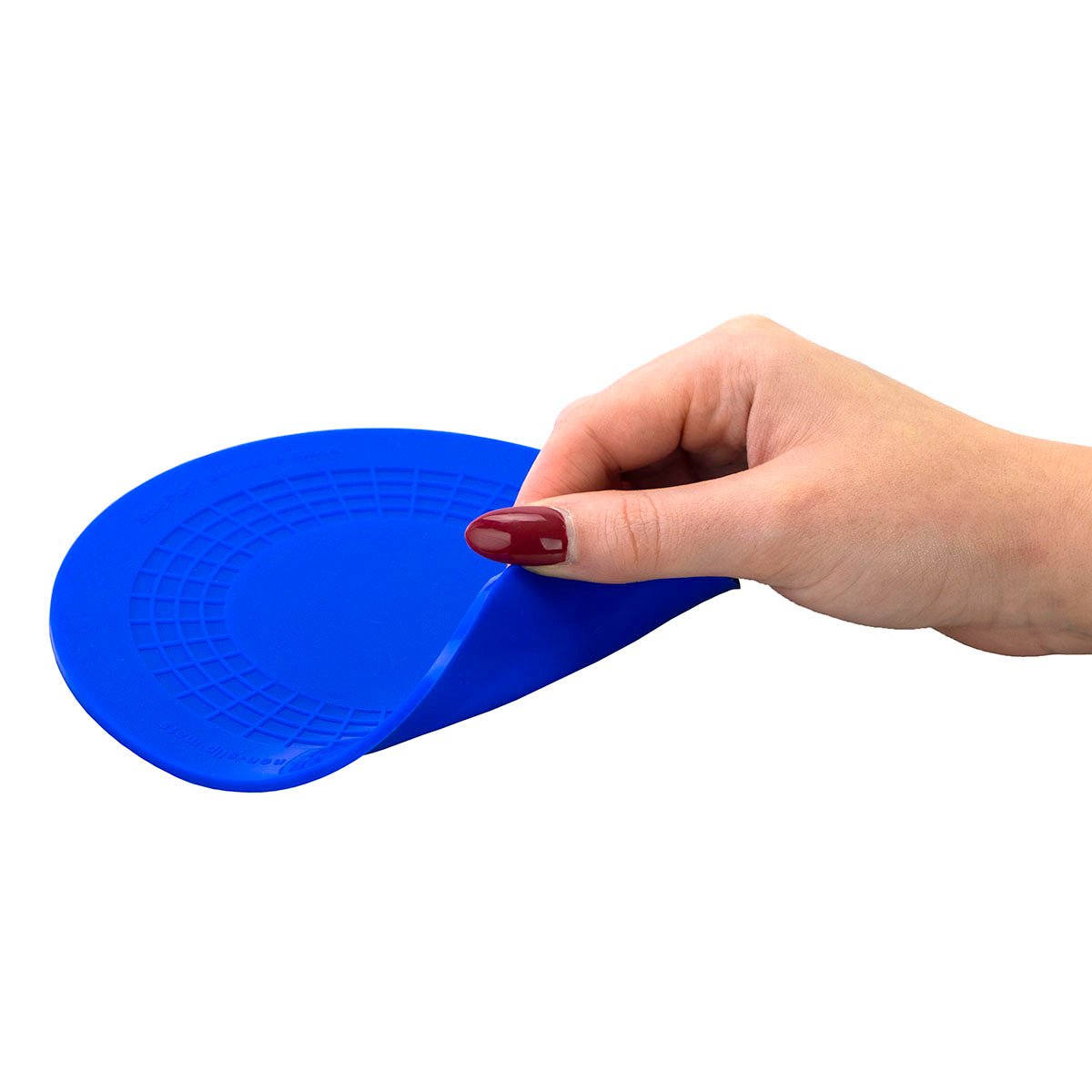 Stayput non-slip placemat, circular pad, 5.5", blue, set of 4