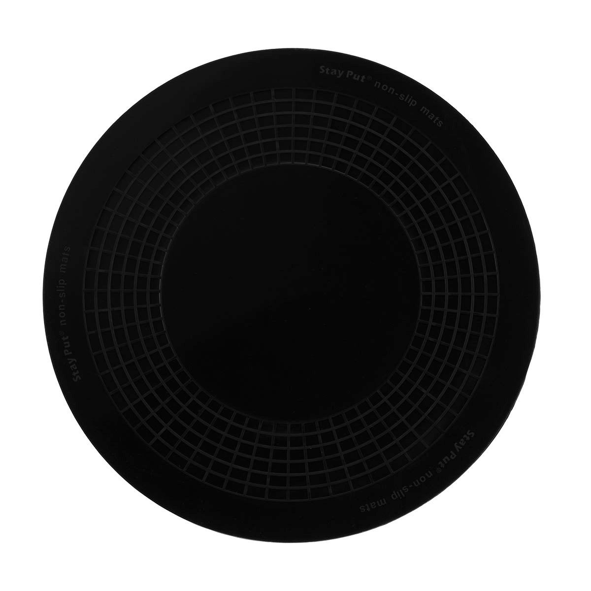 Stayput non-slip placemat, circular pad, 7.5'', black