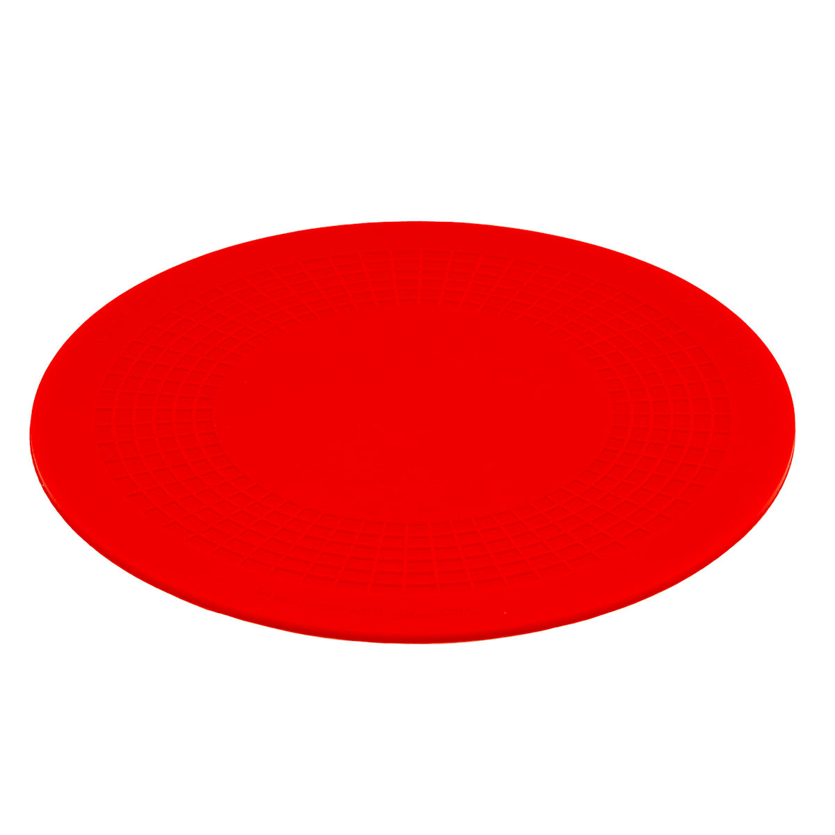 Stayput non-slip placemat, circular pad, 7.5'', red