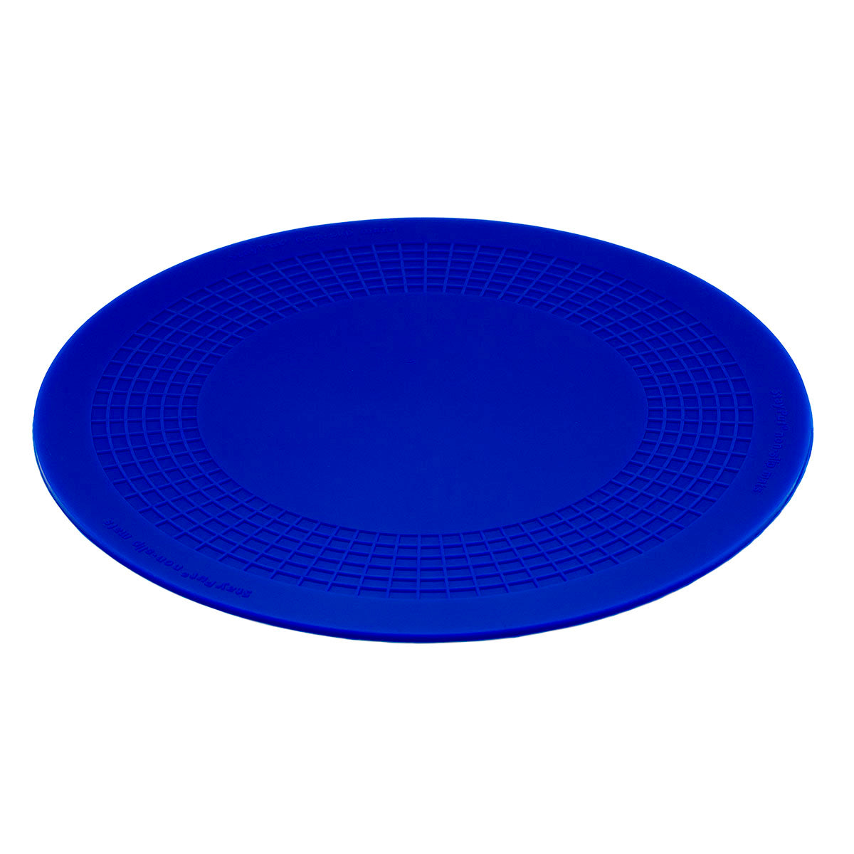 Stayput non-slip placemat, circular pad, 8.5'', blue