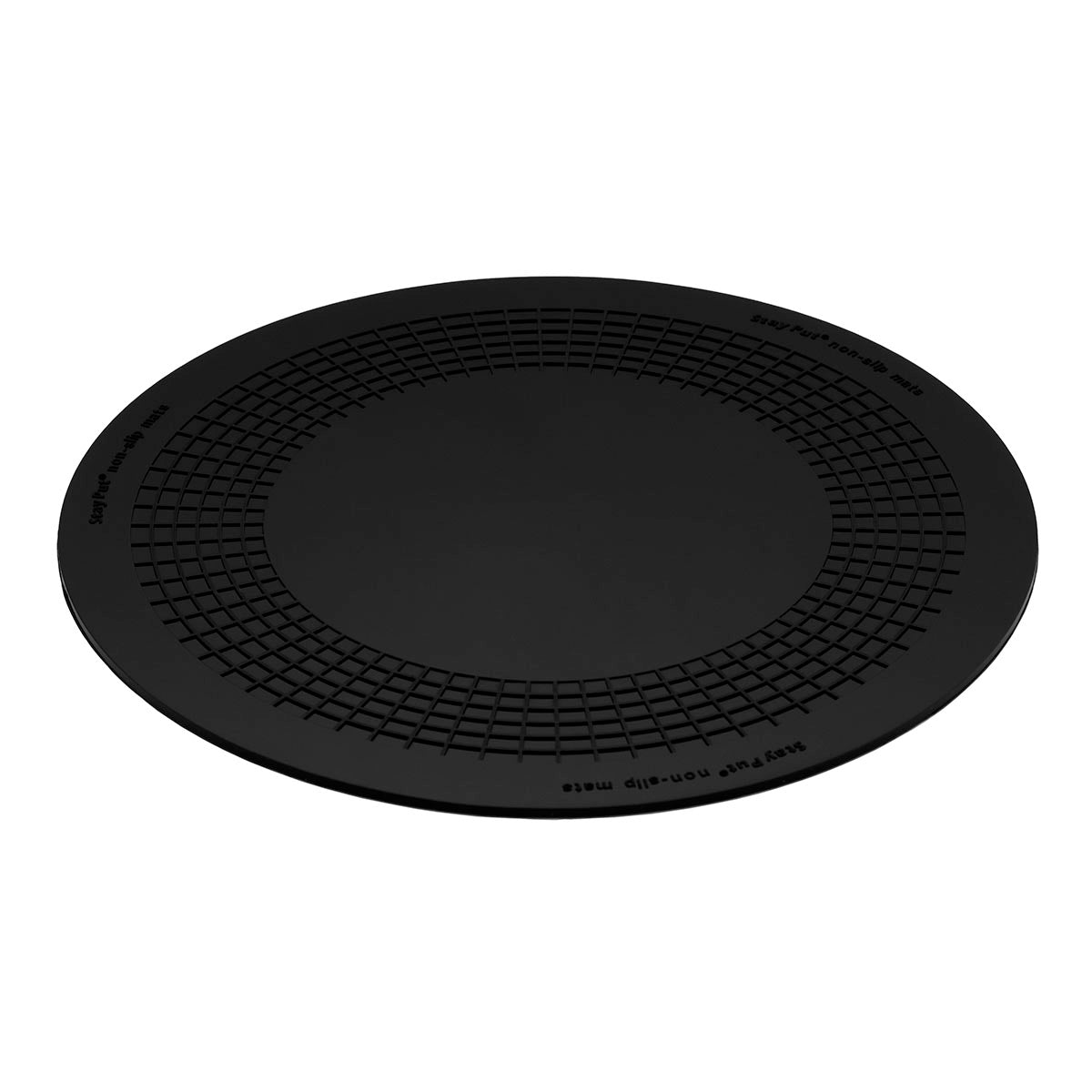 Stayput non-slip placemat, circular pad, 8.5'', black