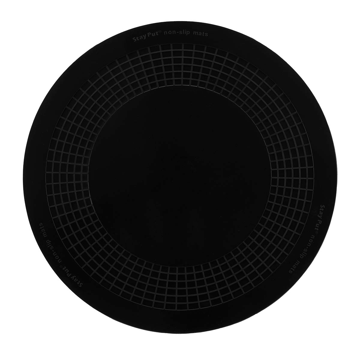 Stayput non-slip placemat, circular pad, 8.5'', black
