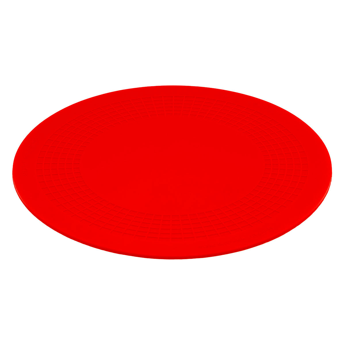Stayput non-slip placemat, circular pad, 8.5'', red