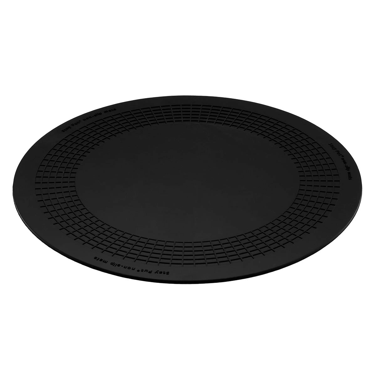 Stayput non-slip placemat, circular pad, 10'', black