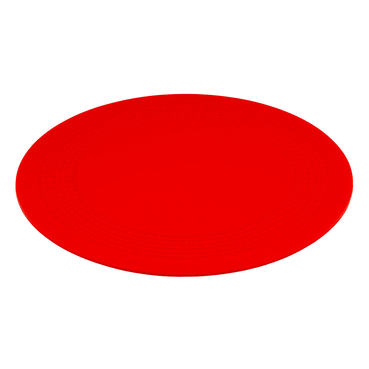 Stayput non-slip placemat, circular pad, 10'', red