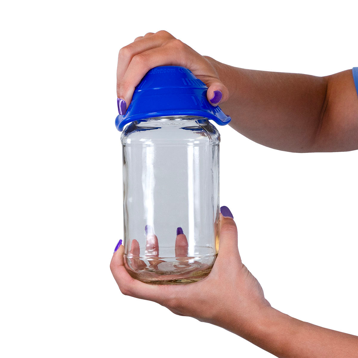 StayPut non-slip jar opener, 4.7", blue