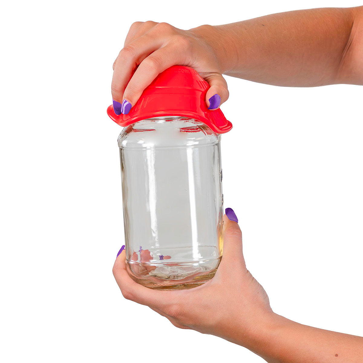 StayPut non-slip jar opener, 4.7", red
