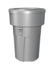 Flame Retardant Receptacle w/Lid, Gray, 55 gal
