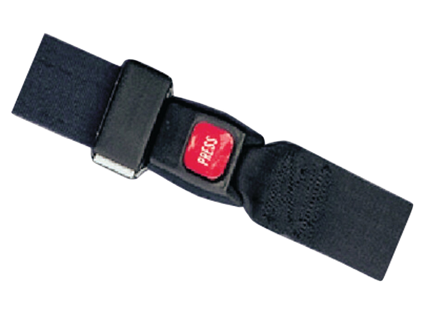 Padded transfer belt, auto buckle, large (40" to 64"), black