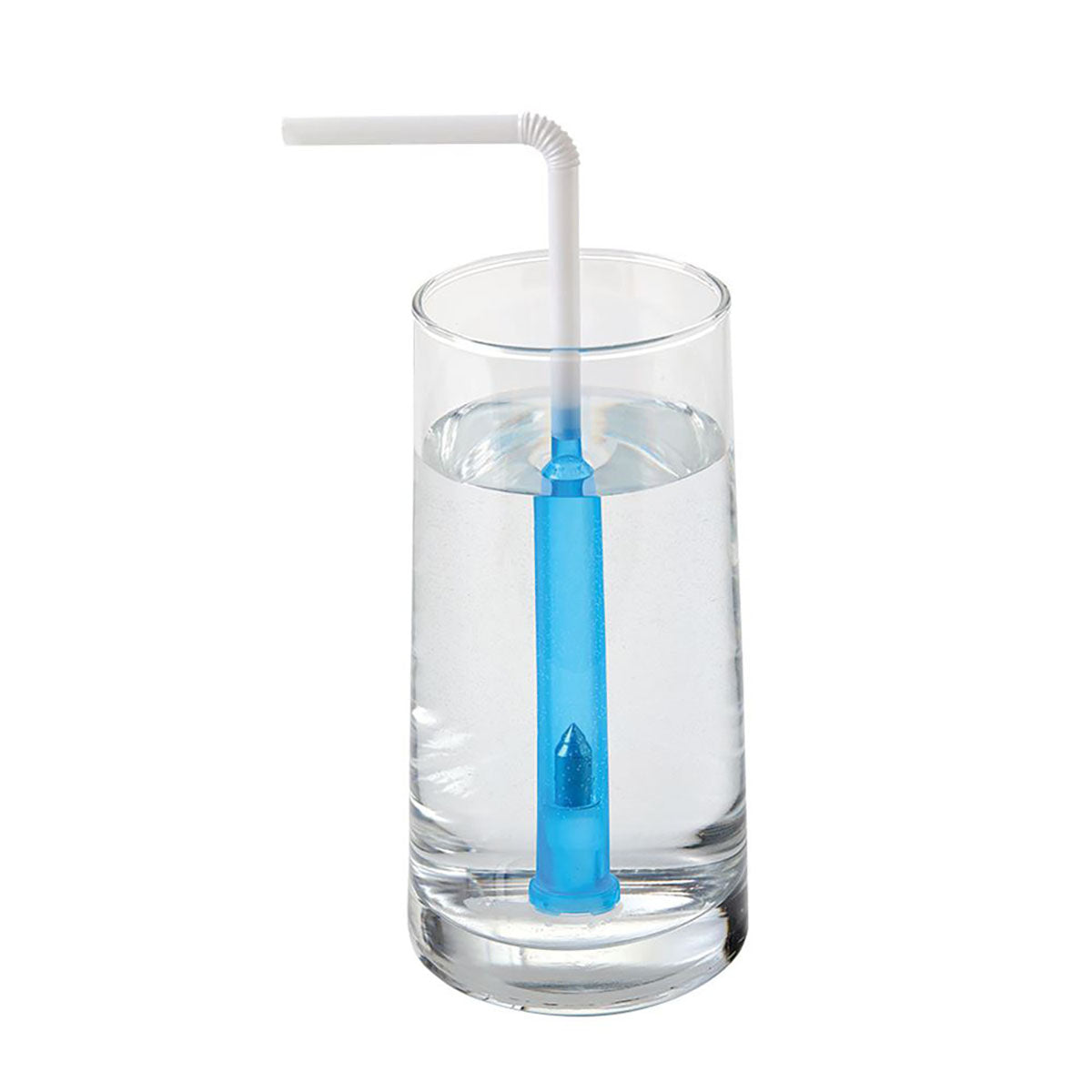 SafeStraw, Reusable Straw Holder, Blue, Box of 12