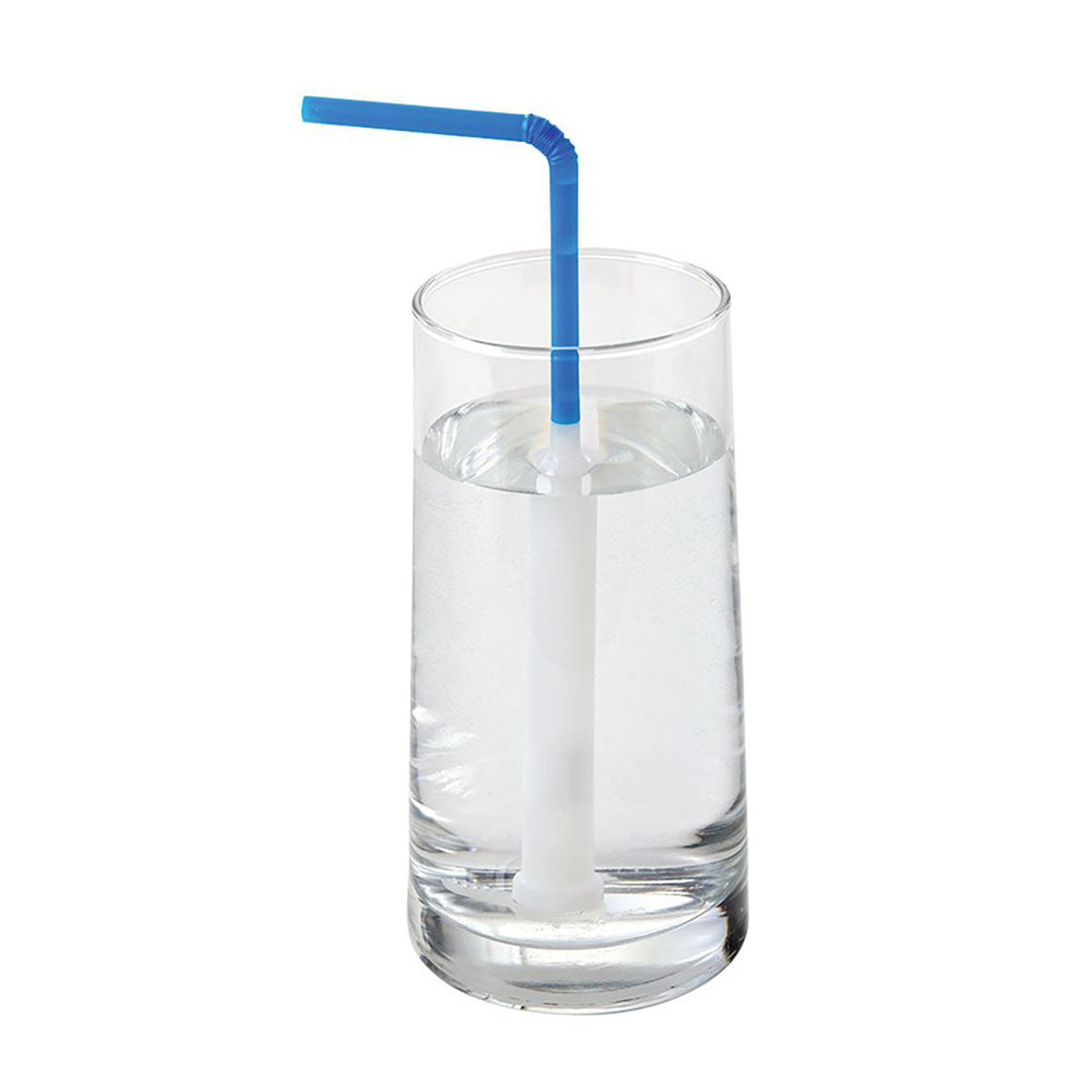 SafeStraw, Reusable Straw Holder, Mix (6 each: White and Blue), Box of 12