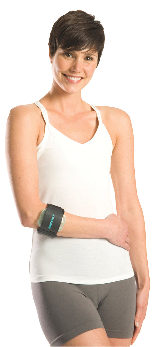 Pneumatic Armband for tennis elbow - black