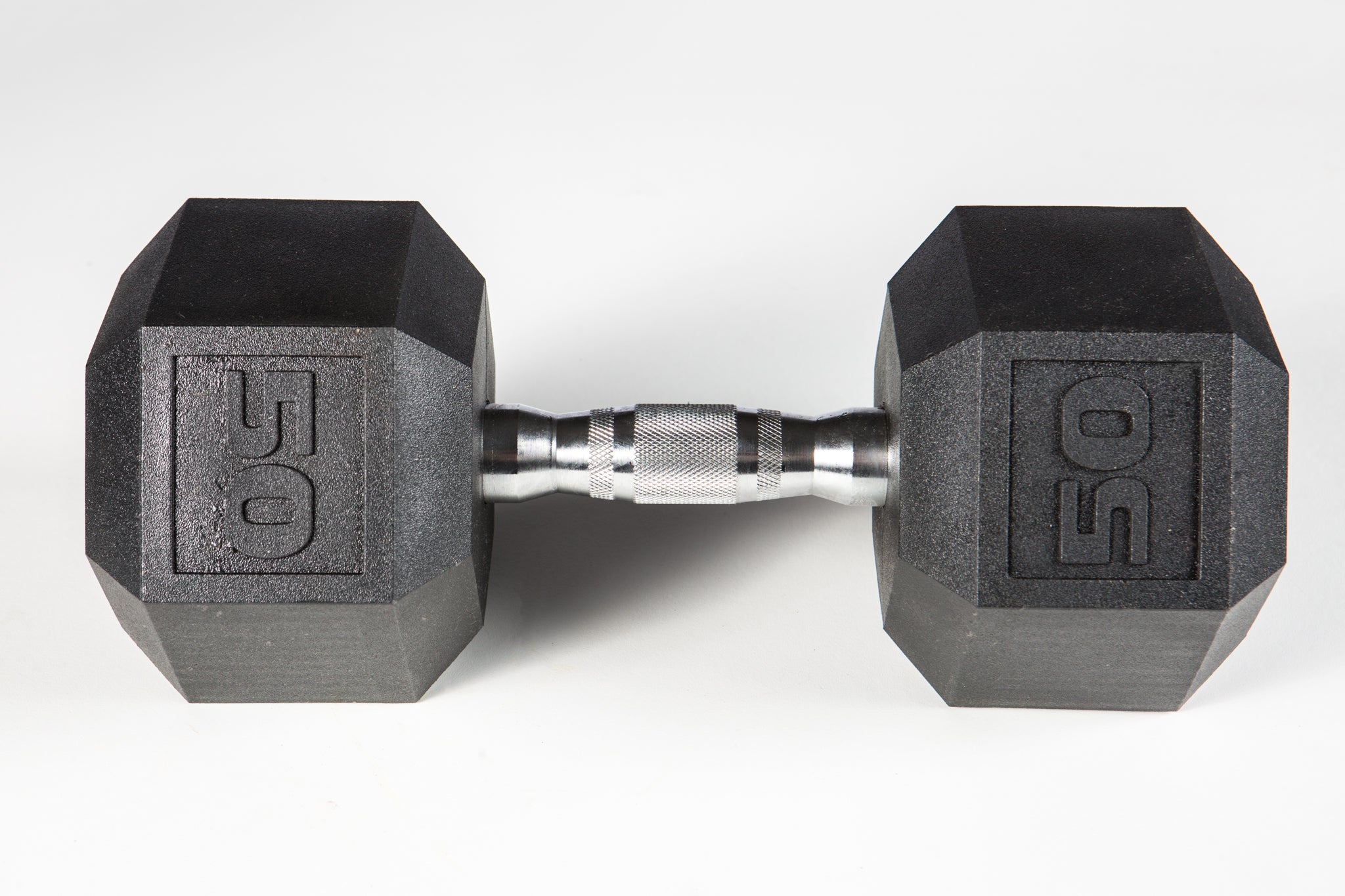 50 LB YORK Premium PVC Hex Dumbbells