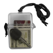 Advantus Waterproof ID Case with 38-Inch Cord, 3.75 X 1.5 X 4.75 Inches, Clear with Black Cord/Latch (75558)