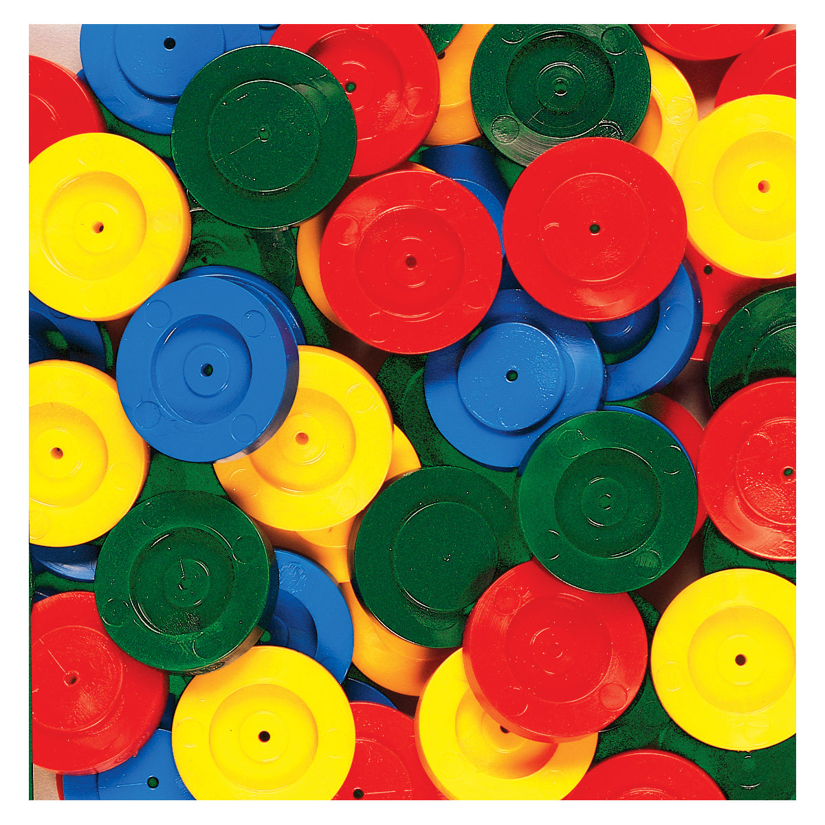 Wheels, assorted colors, Set of 60