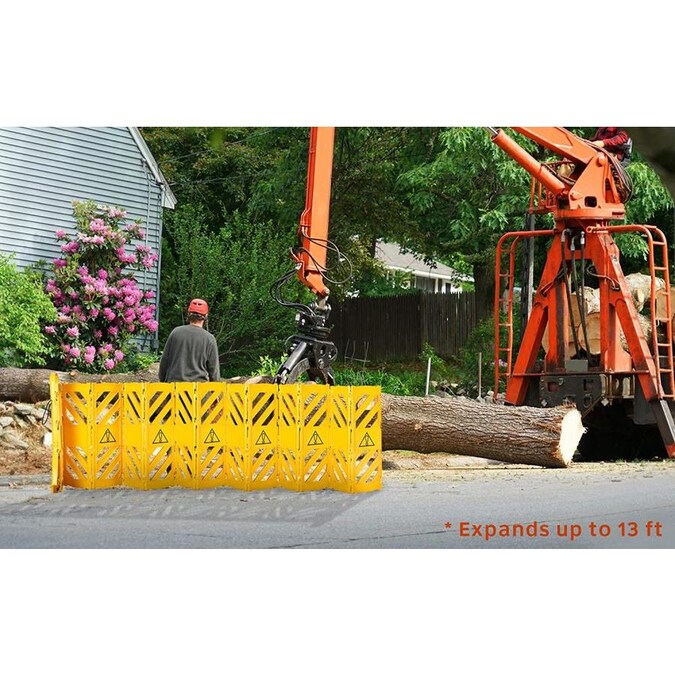 13-Foot Expandable Mobile Safety Barricade Fence System