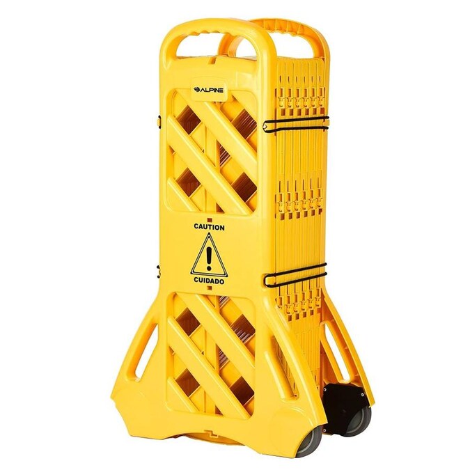 13-Foot Expandable Mobile Safety Barricade Fence System
