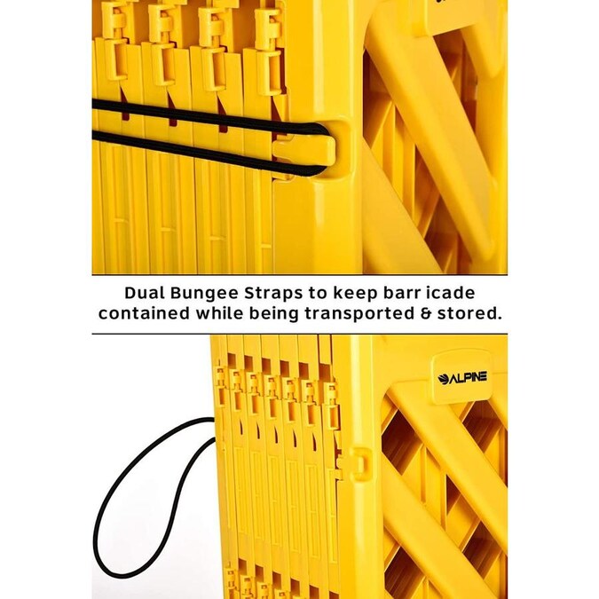 13 Ft. Expandable Portable Fence Barrier Safety Barricade 2 Pack