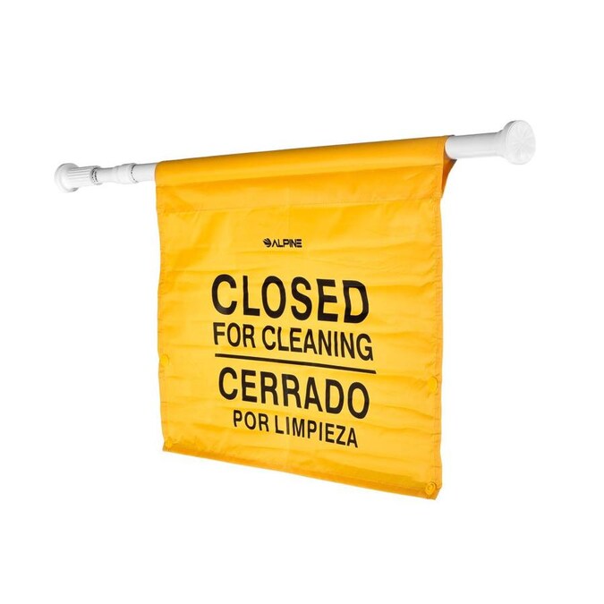 18 in. Safety Hanging Sign with Multi-Lingual Closed for Cleaning Imprint (2-Pack)