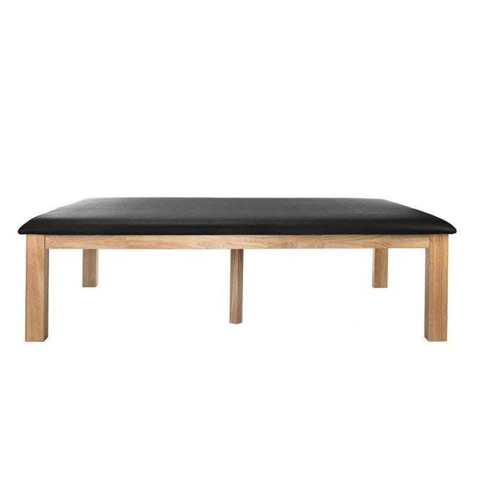 Black Upholstered Wooden Massage Therapy Treatment Table