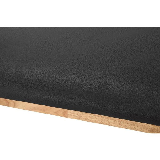 Black Upholstered Wooden Massage Therapy Treatment Table