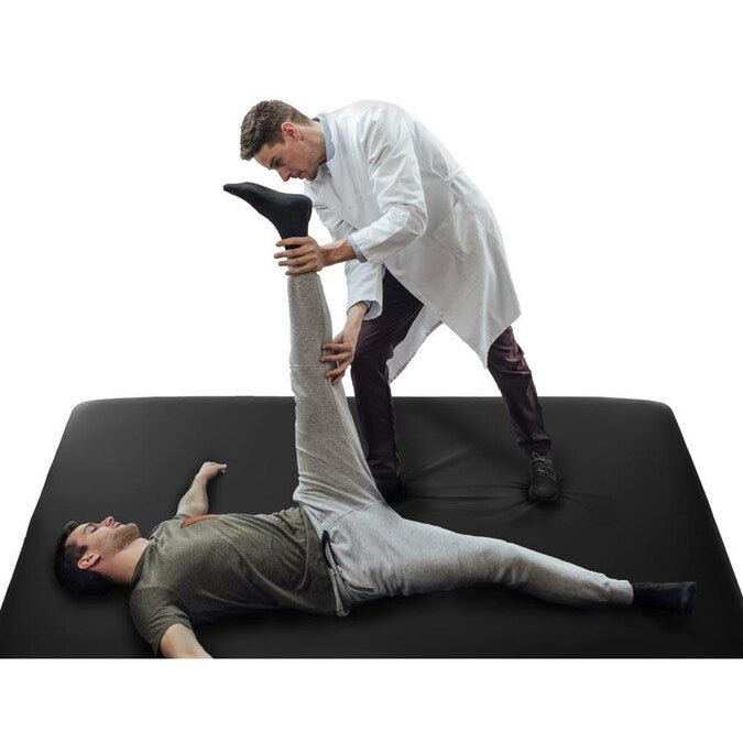 Black Upholstered Wooden Massage Therapy Treatment Table