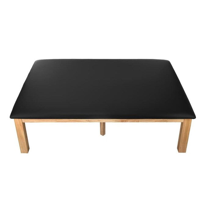 Black Upholstered Wooden Massage Therapy Treatment Table