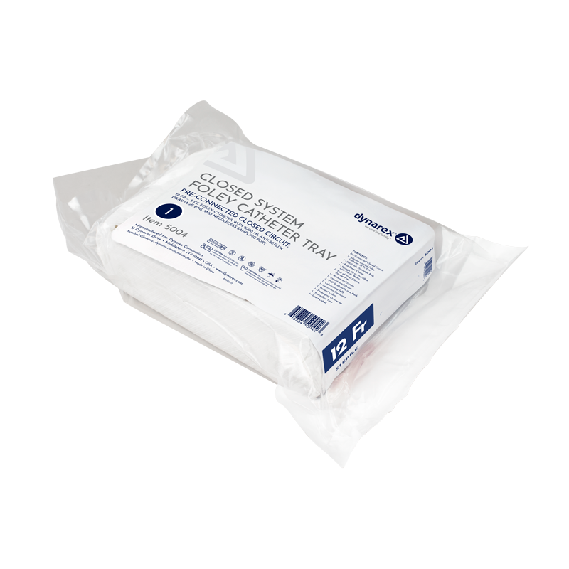 Closed Circuit / Closed System Foley Catheter Tray, 12 Fr - 10 trays per Case
