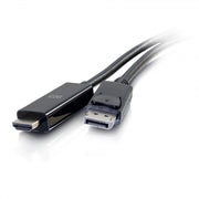 C2G 10ft DisplayPort Male to HDMI Male Active Adapter Cable - 4K Cable Black