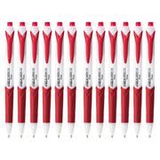 GlideWrite Ballpoint Pen with TechniFlo Ink, (1.0mm) Medium Line, Red, 1 Dozen