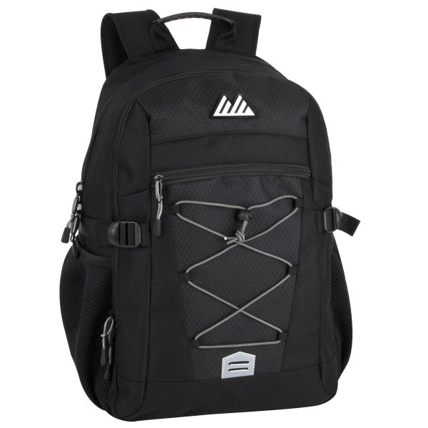 Trailmaker Bungee Backpack with 17" Laptop Sleeve, Black